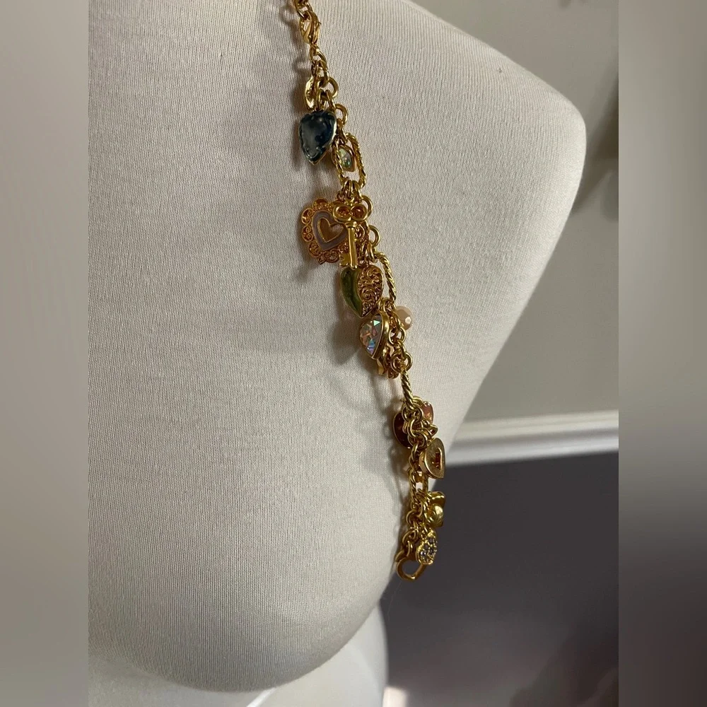 Kirks Folly Key to My Heart Gold Charm Bracelet - Picture 5 of 7
